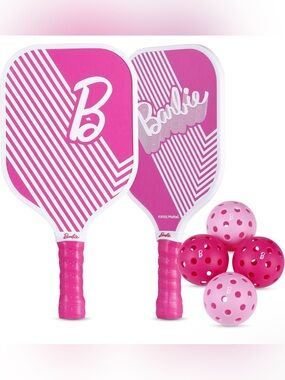 Barbie 5 Pc. Pickleball 2-Player Set
Wooden Paddles & Precision Balls
New w/ Tag